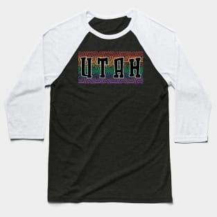 LGBTQ PATTERN USA UTAH Baseball T-Shirt